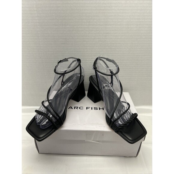 Marc Fisher Malyn Sandal Womens Black Size 8.5M New in Box - Picture 2 of 11